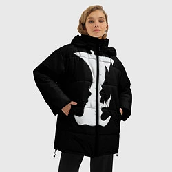 Куртка зимняя женская Тетрадь смерти 5, цвет: 3D-светло-серый — фото 2