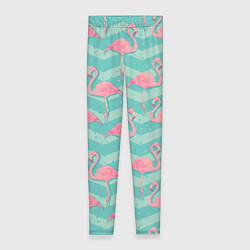 Леггинсы женские Flamingo Pattern, цвет: 3D-принт