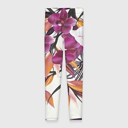 Леггинсы женские Fashion Flowers, цвет: 3D-принт