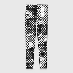 Леггинсы женские Черный камуфляж, цвет: 3D-принт