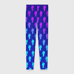 Женские легинсы Billie Eilish: Violet Pattern