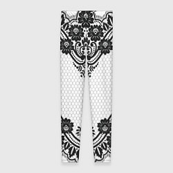 Леггинсы женские Кружева, цвет: 3D-принт