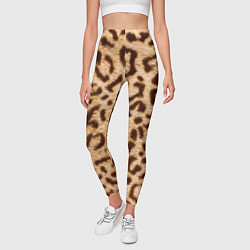 Леггинсы женские Леопард, цвет: 3D-принт — фото 2