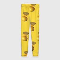 Леггинсы женские Летние лимоны, цвет: 3D-принт