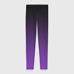 Леггинсы женские Ночной градиент Фиолетовый, цвет: 3D-принт