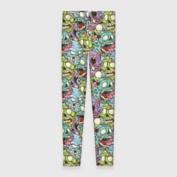 Леггинсы женские Зомби, цвет: 3D-принт