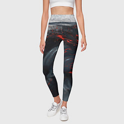 Леггинсы женские ЧЁРНЫЙ СИМБИОТ ГРАНЖ BLACK MONSTER, цвет: 3D-принт — фото 2