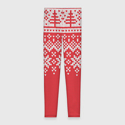 Леггинсы женские Knitted Pattern, цвет: 3D-принт