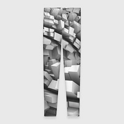 Леггинсы женские Геометрическая объёмная абстракция, цвет: 3D-принт
