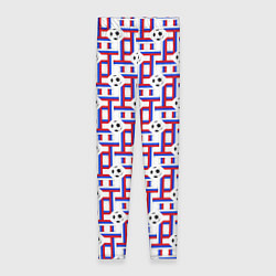 Леггинсы женские Российский Футбол триколор, цвет: 3D-принт