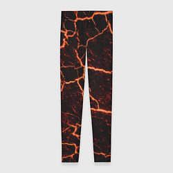 Леггинсы женские Раскаленная лаваhot lava, цвет: 3D-принт