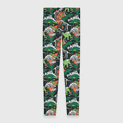 Женские легинсы Динозавры Dinosaurs