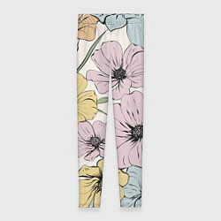 Леггинсы женские Цветы Винтажный Букет, цвет: 3D-принт