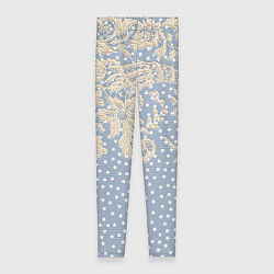 Женские легинсы Кружево и горошек