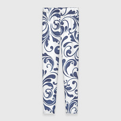 Леггинсы женские Гжелевый рисунок, цвет: 3D-принт