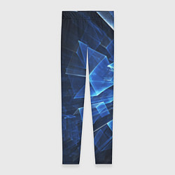 Леггинсы женские Abstract geometric Прозрачные синие голографически, цвет: 3D-принт
