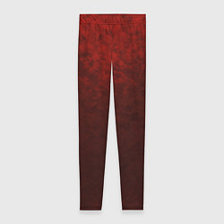 Леггинсы женские Мраморный красно-черный градиент, цвет: 3D-принт