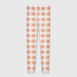 Леггинсы женские Light beige plaid fashionable checkered pattern, цвет: 3D-принт