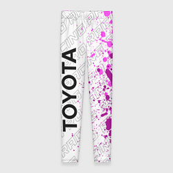 Леггинсы женские Toyota pro racing: по-вертикали, цвет: 3D-принт