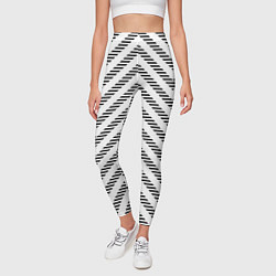 Леггинсы женские Паттерн ломанных линий, цвет: 3D-принт — фото 2