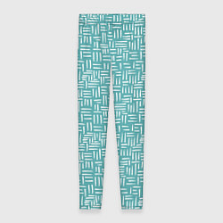 Леггинсы женские Полосы горизонтальные и вертикальные гранж, цвет: 3D-принт