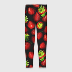 Женские легинсы Клубничка - ягоды