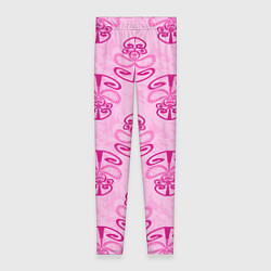 Женские легинсы Розовый орнамент