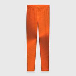 Леггинсы женские Оранжевый волнообразный дисковый узор, цвет: 3D-принт
