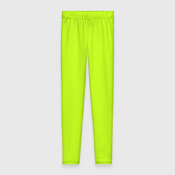 Леггинсы женские Лайм цвет: однотонный лаймовый, цвет: 3D-принт