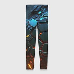 Леггинсы женские Объемные разломленные плитки, цвет: 3D-принт