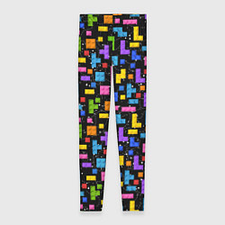 Леггинсы женские Тетрис лего паттерн, цвет: 3D-принт