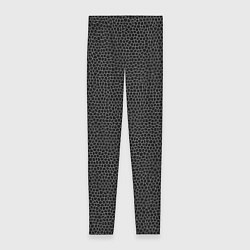 Леггинсы женские Мозаика мелкая черный, цвет: 3D-принт