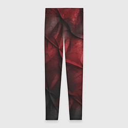 Леггинсы женские Black red texture, цвет: 3D-принт