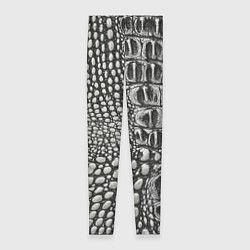 Леггинсы женские Кожа крокодила - текстура, цвет: 3D-принт