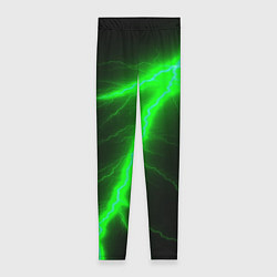 Леггинсы женские Зеленый разряд молнии, цвет: 3D-принт