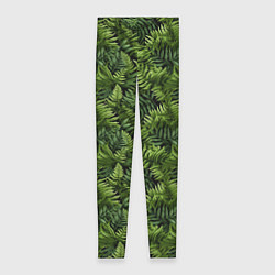 Женские легинсы Листья папоротника паттерн