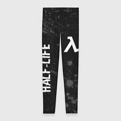 Леггинсы женские Half-Life glitch на темном фоне вертикально, цвет: 3D-принт