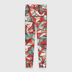 Леггинсы женские Маленькие красные треугольники, цвет: 3D-принт