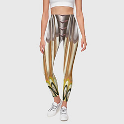 Леггинсы женские Абстрактный рисунок по мотивам крыла бабочки, цвет: 3D-принт — фото 2