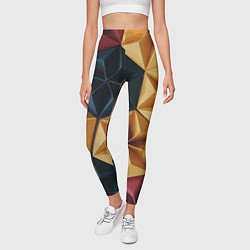 Леггинсы женские Ромбовое вдохновение, цвет: 3D-принт — фото 2