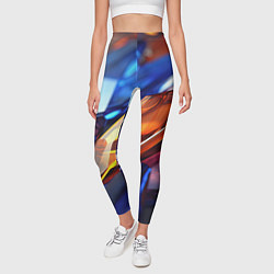 Леггинсы женские Прозрачные блестящие камни, цвет: 3D-принт — фото 2