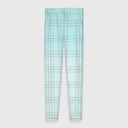 Женские легинсы Нежно-голубая шотландская клетка