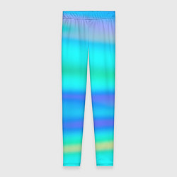 Леггинсы женские Неоновые мягкие полосы через матовое стекло, цвет: 3D-принт