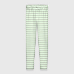 Женские легинсы Светлый мятный в полоску