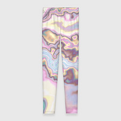 Женские легинсы Мрамор розово-голубой