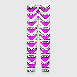 Женские легинсы Бело-розовый узор