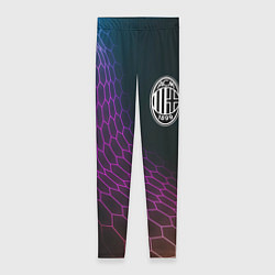 Леггинсы женские AC Milan футбольная сетка, цвет: 3D-принт