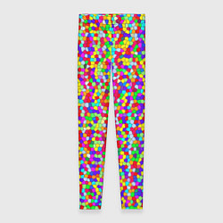 Леггинсы женские Разноцветная мелкая мозаика, цвет: 3D-принт