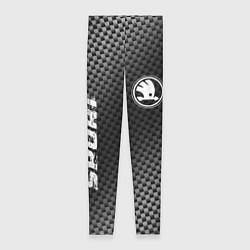 Леггинсы женские Skoda sport carbon, цвет: 3D-принт