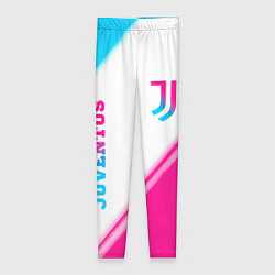 Женские легинсы Juventus neon gradient style вертикально